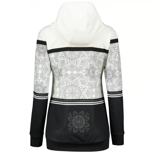  Dámská mikina premium ALTISPORT VOJ/ALW023MI01 ČERNOBÍLÁ 