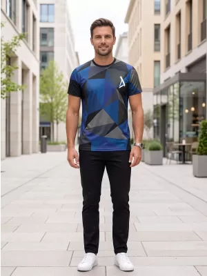 Pánské funkční triko premium plus ALTISPORT VOJ/ALM007TR02 TMAVĚ MODRÁ