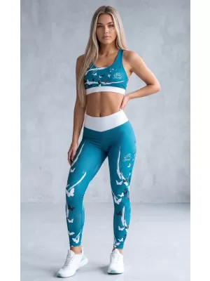 Dámská sportovní podprsenka premium ALTISPORT VOJ/ALW022POD01 PETROLEJOVÁ