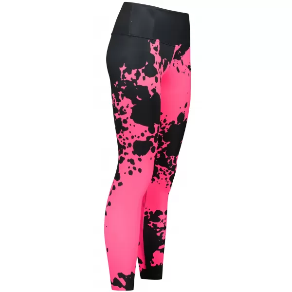  Dámské dlouhé legíny premium ALTISPORT VOJ/ALW012LEG01 ČERNÁ/RŮŽOVÁ FLUO 