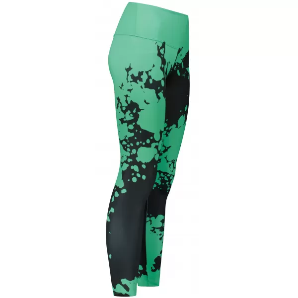  Dámské dlouhé legíny premium ALTISPORT VOJ/ALW012LEG01 ČERNÁ/TYRKYSOVÁ 