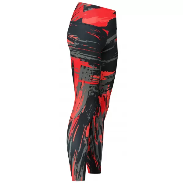  Dámské dlouhé legíny premium ALTISPORT VOJ/ALW010LEG01 ČERNOČERVENÁ 