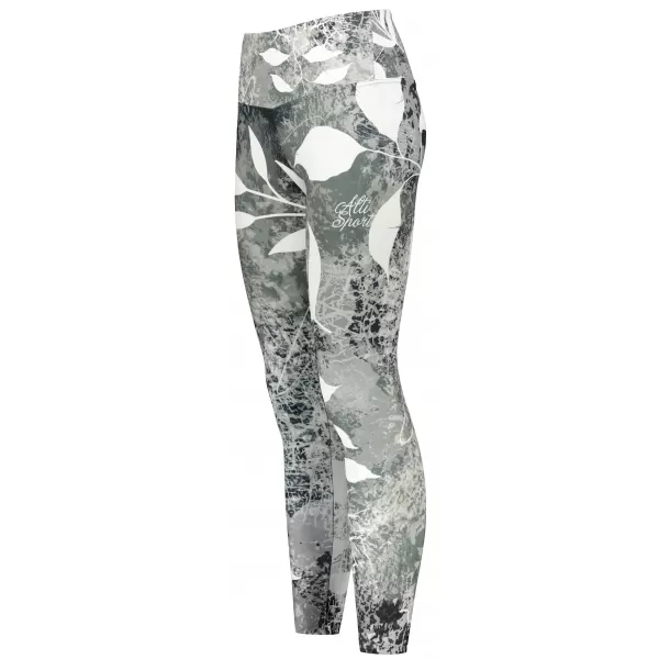  Dámské dlouhé legíny premium ALTISPORT VOJ/ALW020LEG01 ČERNOBÍLÁ 