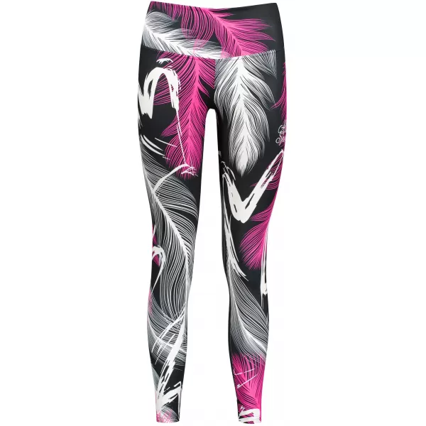  Dámské dlouhé legíny premium ALTISPORT VOJ/ALW001LEG01 ČERNÁ/RŮŽOVÁ 