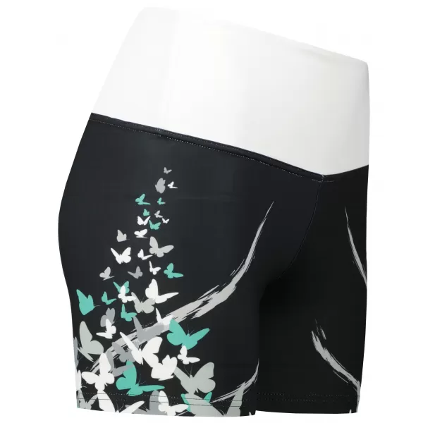  Dámské krátké legíny premium ALTISPORT VOJ/ALW022LEG03 ČERNÁ/TYRKYSOVÁ 