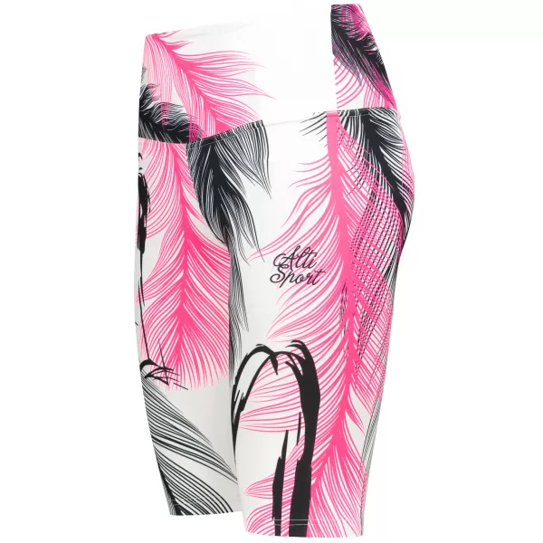  Dámské legíny nad kolena premium ALTISPORT VOJ/ALW001LEG02 BÍLORŮŽOVÁ 