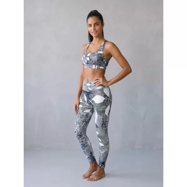  Dámské dlouhé legíny premium ALTISPORT VOJ/ALW020LEG01 ČERNOBÍLÁ 