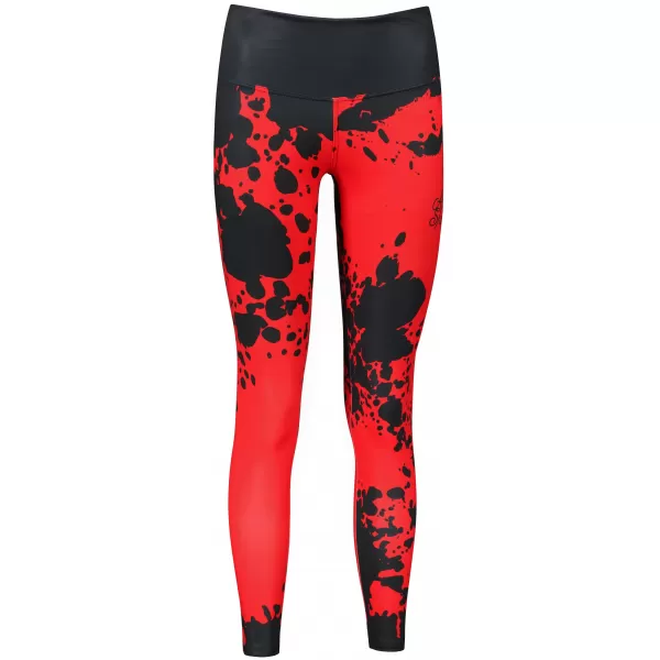  Dámské dlouhé legíny premium ALTISPORT VOJ/ALW012LEG01 ČERNÁ/ČERVENÁ 