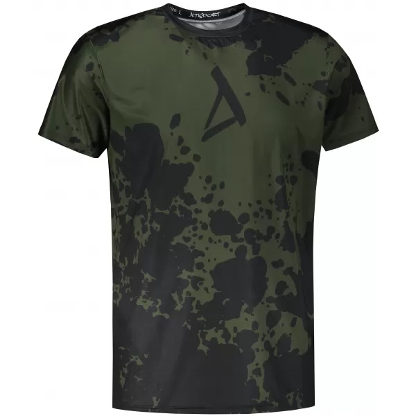  Pánské funkční triko premium plus ALTISPORT VOJ/ALM012TR02 ČERNÁ/ARMY 
