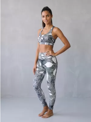 Dámská sportovní podprsenka premium ALTISPORT VOJ/ALW020POD01 ČERNOBÍLÁ