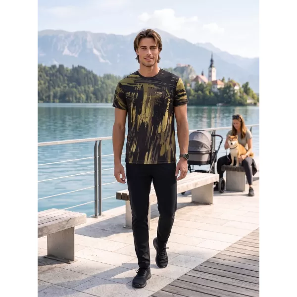  Pánské funkční triko premium ALTISPORT VOJ/ALM010TR01 ČERNÁ/ARMY 