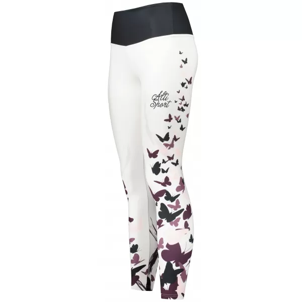  Dámské dlouhé legíny premium ALTISPORT VOJ/ALW022LEG01 BÍLÁ 