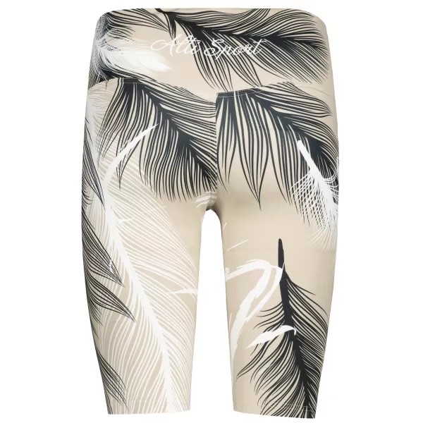  Dámské legíny nad kolena premium ALTISPORT VOJ/ALW001LEG02 HNĚDÁ 
