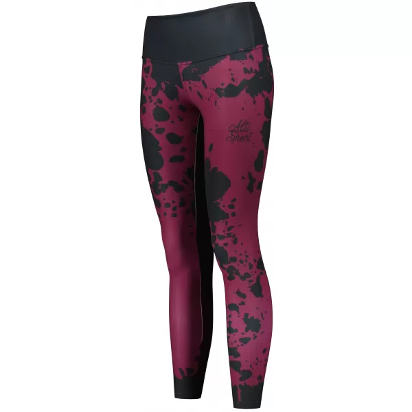  Dámské dlouhé legíny premium ALTISPORT VOJ/ALW012LEG01 FIALOVÁ/ČERNÁ 