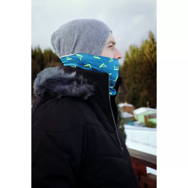  Nákrčník ALTISPORT VOJ/ALU013NAK01 PETROLEJOVÁ/ŽLUTÁ 