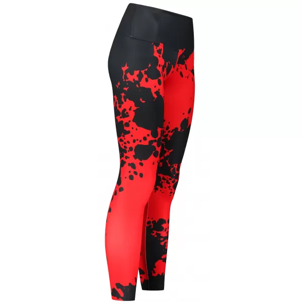  Dámské dlouhé legíny premium ALTISPORT VOJ/ALW012LEG01 ČERNÁ/ČERVENÁ 