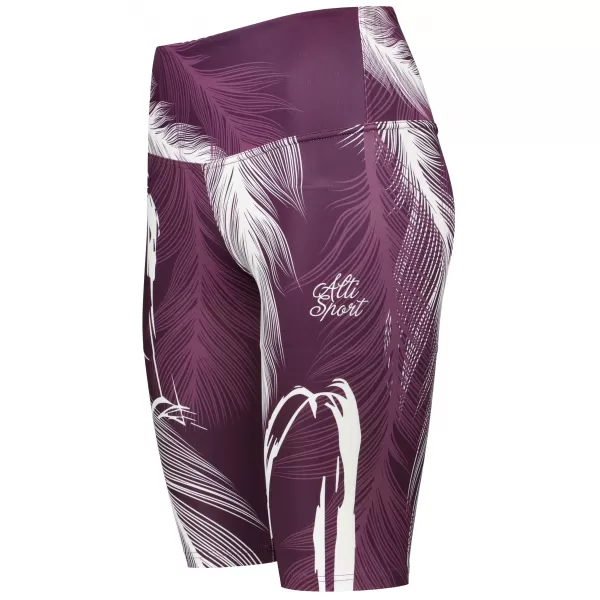  Dámské legíny nad kolena premium ALTISPORT VOJ/ALW001LEG02 FIALOVÁ/BÍLÁ 