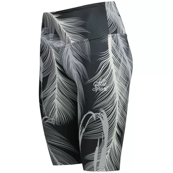  Dámské legíny nad kolena premium ALTISPORT VOJ/ALW001LEG02 ČERNÁ/ŠEDÁ 
