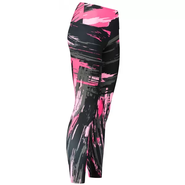  Dámské dlouhé legíny premium ALTISPORT VOJ/ALW010LEG01 ČERNÁ/SVĚTLE RŮŽOVÁ 