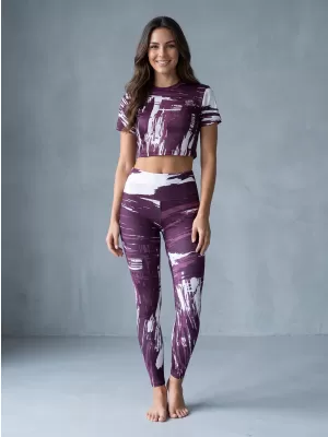 Dámské dlouhé legíny premium ALTISPORT VOJ/ALW010LEG01 FIALOVÁ