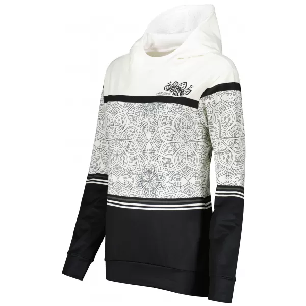  Dámská mikina premium ALTISPORT VOJ/ALW023MI01 ČERNOBÍLÁ 
