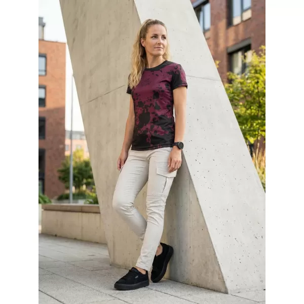  Dámské funkční triko premium ALTISPORT VOJ/ALW012TR01 FIALOVÁ/ČERNÁ 