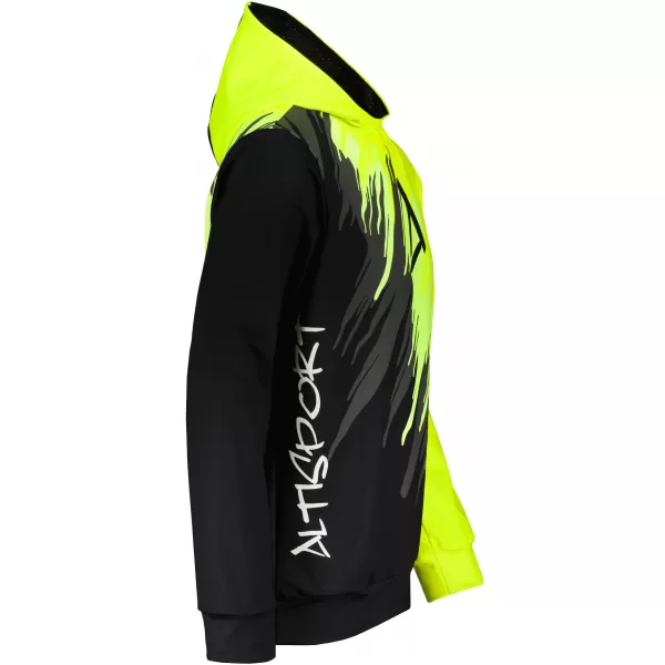  Pánská funkční mikina premium ALTISPORT VOJ/ALM006MI01 ČERNOŽLUTÁ 