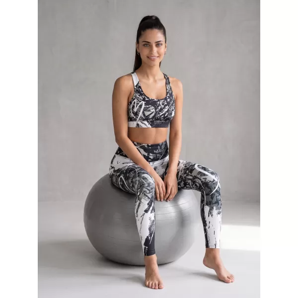  Dámská sportovní podprsenka premium ALTISPORT VOJ/ALW018POD01 ČERNOBÍLÁ 
