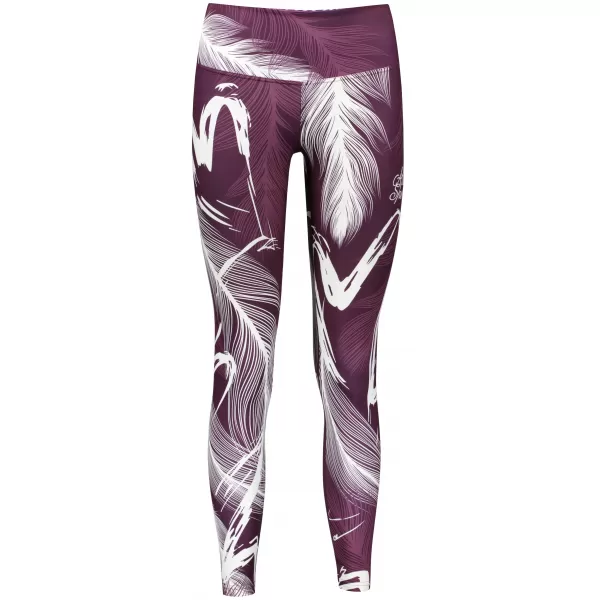  Dámské dlouhé legíny premium ALTISPORT VOJ/ALW001LEG01 FIALOVÁ/BÍLÁ 