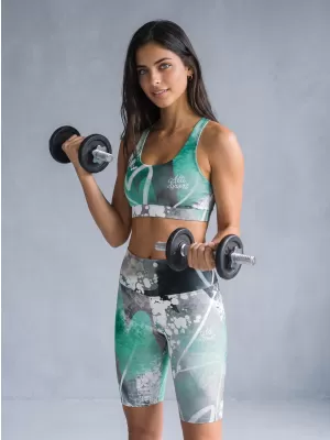 Dámská sportovní podprsenka premium ALTISPORT VOJ/ALW017POD01 TYRKYSOVÁ