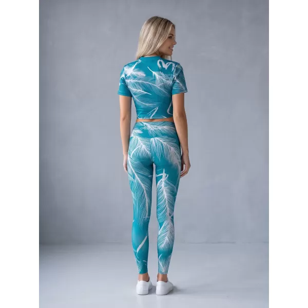  Dámské dlouhé legíny premium ALTISPORT VOJ/ALW001LEG01 EMERALD 