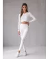 Dámské dlouhé legíny premium ALTISPORT VOJ/ALW021LEG01 BÍLÁ