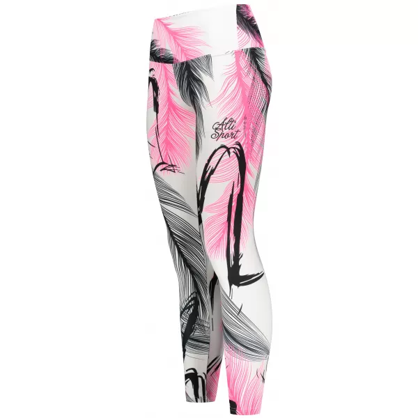  Dámské dlouhé legíny premium ALTISPORT VOJ/ALW001LEG01 BÍLORŮŽOVÁ 