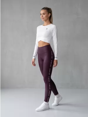 Dámské dlouhé legíny premium ALTISPORT VOJ/ALW021LEG01 FIALOVÁ