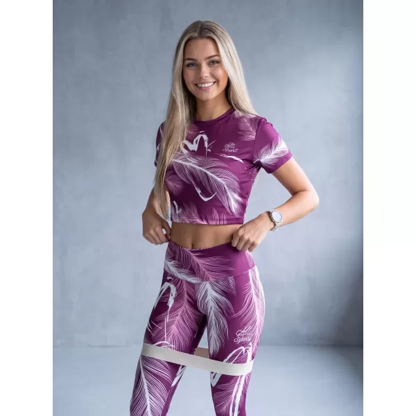  Dámské dlouhé legíny premium ALTISPORT VOJ/ALW001LEG01 FUCHSIOVÁ 