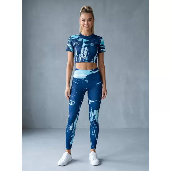  Dámské dlouhé legíny premium ALTISPORT VOJ/ALW010LEG01 KRÁLOVSKÁ MODRÁ 