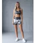 Dámské krátké legíny premium ALTISPORT VOJ/ALW018LEG03 ČERNOBÍLÁ
