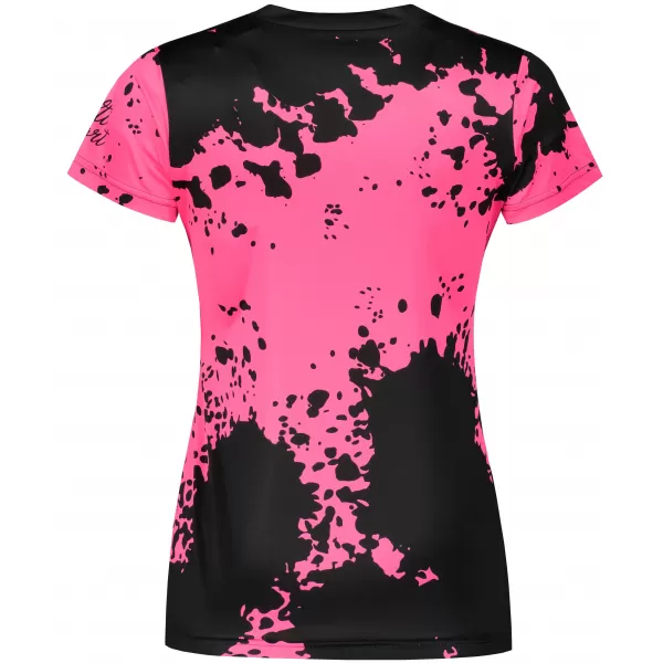  Dámské funkční triko premium ALTISPORT VOJ/ALW012TR01 ČERNÁ/RŮŽOVÁ FLUO 