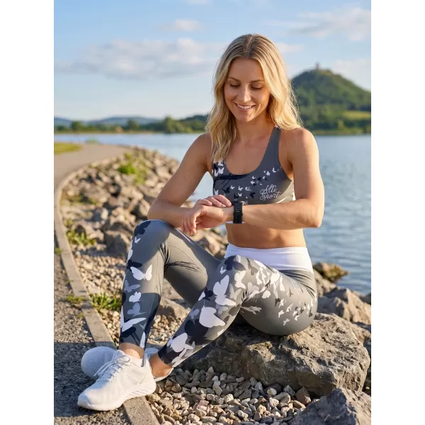  Dámská sportovní podprsenka premium ALTISPORT VOJ/ALW022POD01 ŠEDÁ 