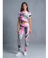 Dámské dlouhé legíny premium ALTISPORT VOJ/ALW001LEG01 BÍLORŮŽOVÁ