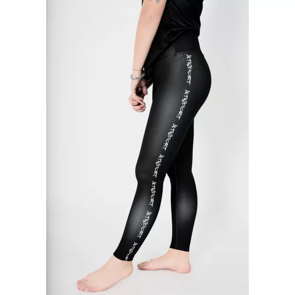 Dámské dlouhé legíny premium ALTISPORT VOJ/ALW021LEG01 ČERNÁ 