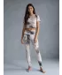 Dámské dlouhé legíny premium ALTISPORT VOJ/ALW001LEG01 HNĚDÁ