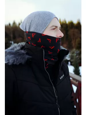 Nákrčník ALTISPORT VOJ/ALU013NAK01 ČERNOČERVENÁ