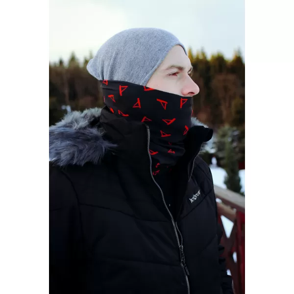  Nákrčník ALTISPORT VOJ/ALU013NAK01 ČERNOČERVENÁ 