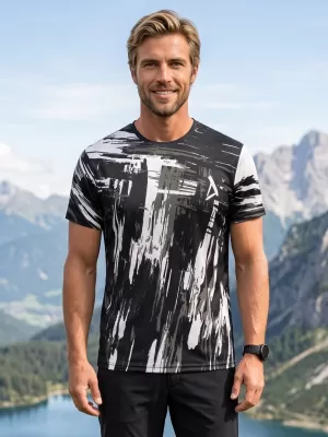 Pánské funkční triko premium ALTISPORT VOJ/ALM010TR01 ČERNOBÍLÁ