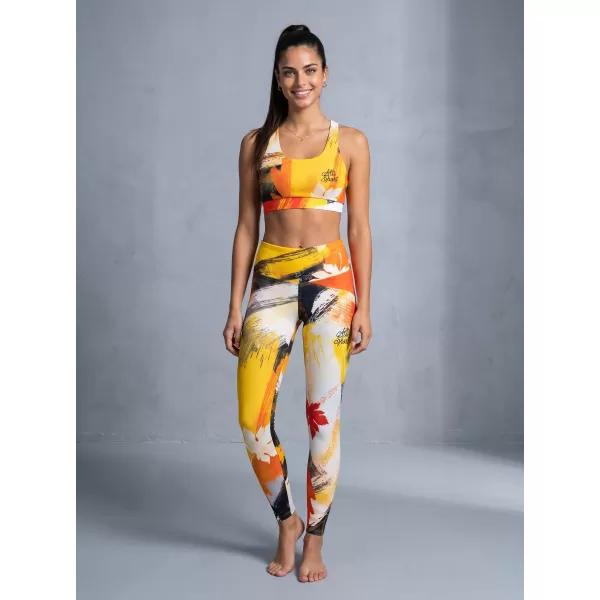  Dámské dlouhé legíny premium ALTISPORT VOJ/ALW019LEG01 ORANŽOVÁ 