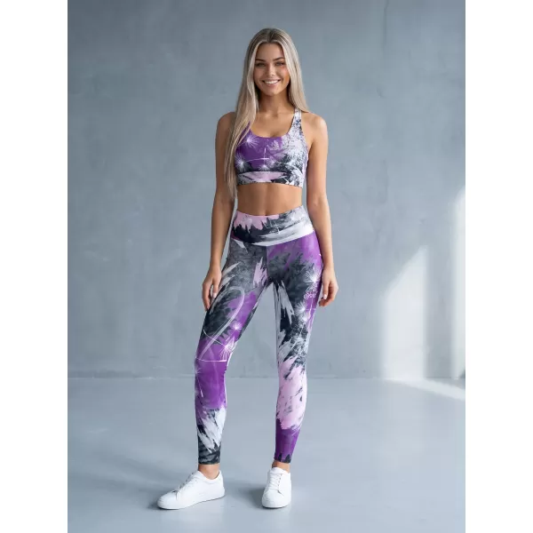  Dámské dlouhé legíny premium ALTISPORT VOJ/ALW016LEG01 FIALOVÁ 