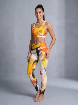 Dámská sportovní podprsenka premium ALTISPORT VOJ/ALW019POD01 ORANŽOVÁ