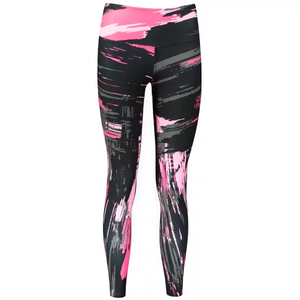  Dámské dlouhé legíny premium ALTISPORT VOJ/ALW010LEG01 ČERNÁ/SVĚTLE RŮŽOVÁ 