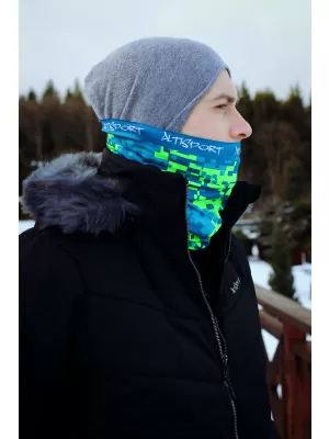 Nákrčník ALTISPORT VOJ/ALU011NAK01 PETROLEJOVÁ/ŽLUTÁ